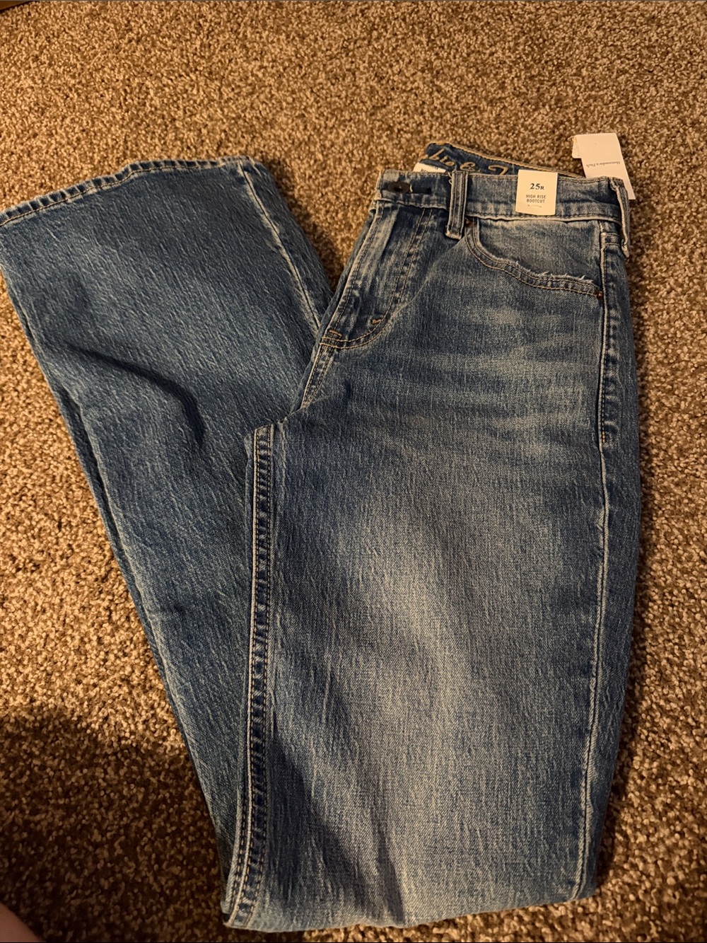 Abercrombie & Fitch Light Blue Wide-Leg Jeans
